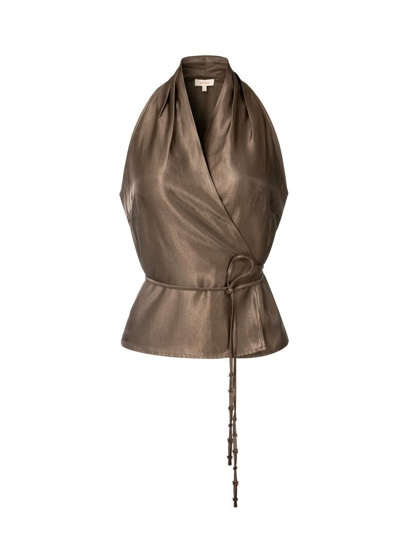 Wrap Taffeta Top