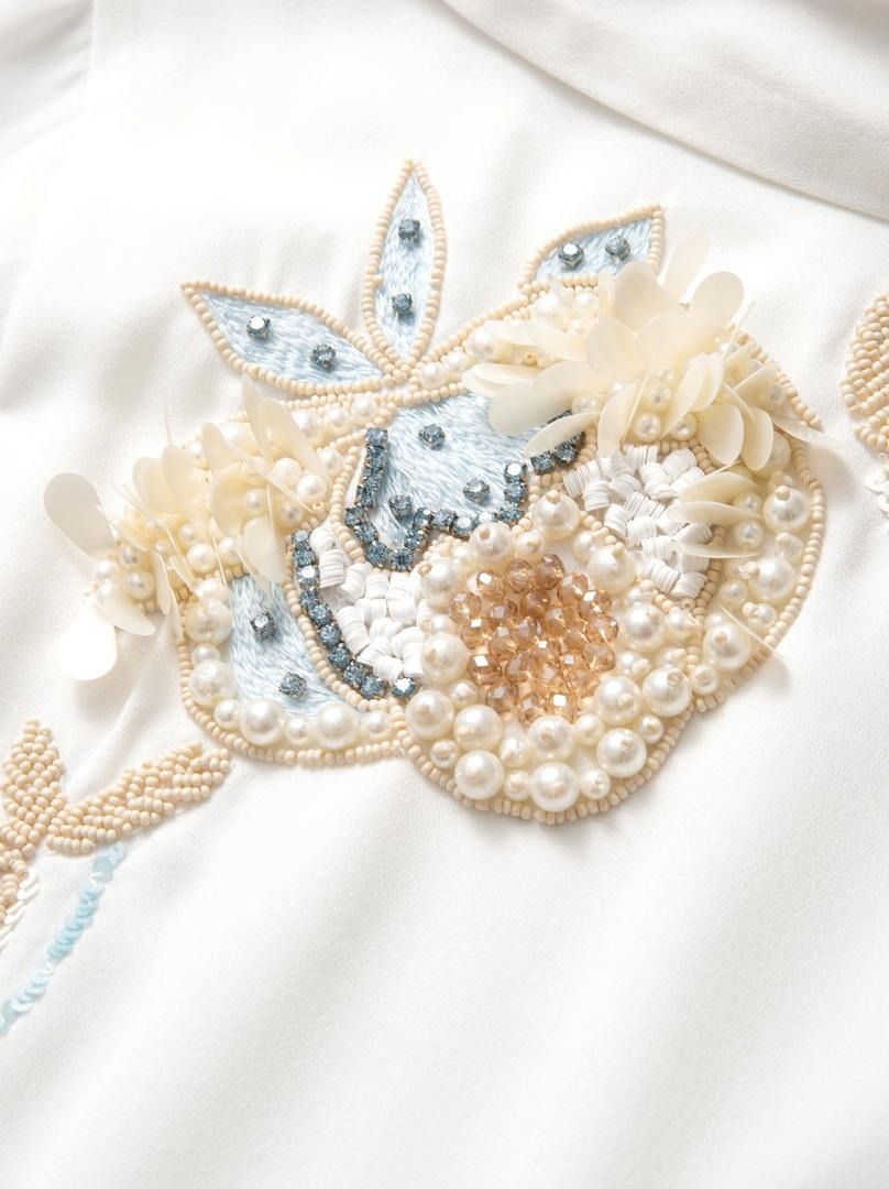 Beaded Kaftan Dress