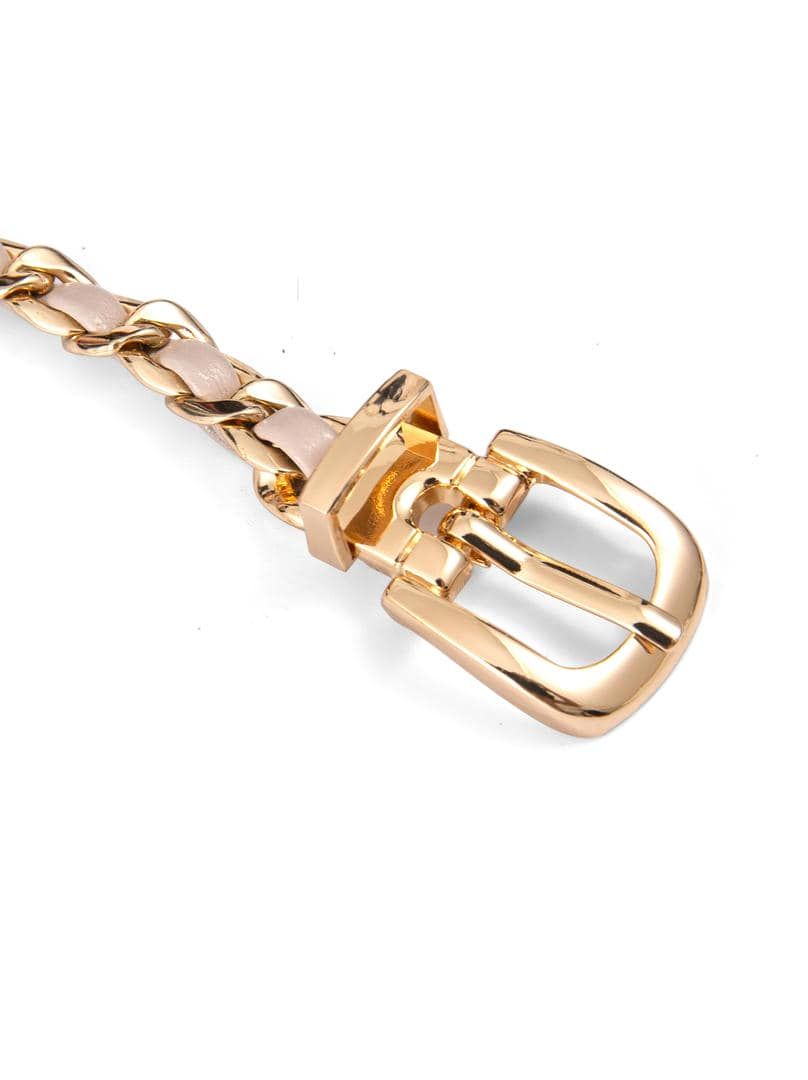 Beige Chain Belt