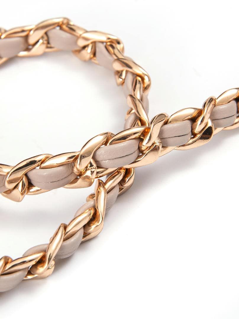 Beige Chain Belt