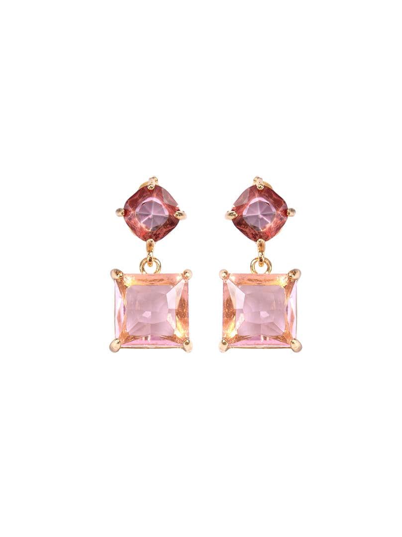 Crystal Cube Earrings