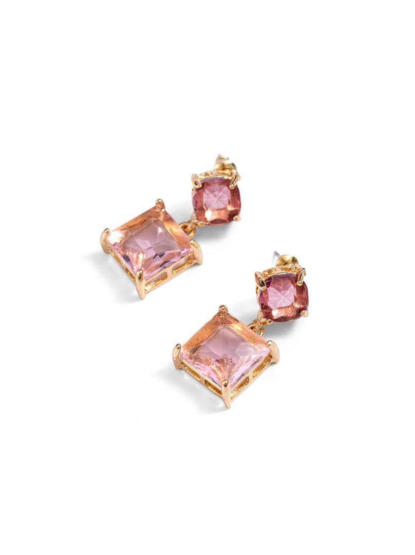 Crystal Cube Earrings