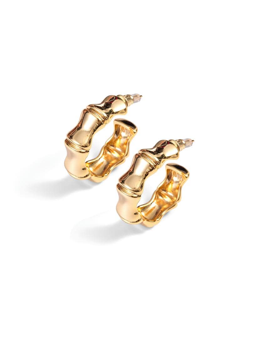Bamboo Hoop Earrings