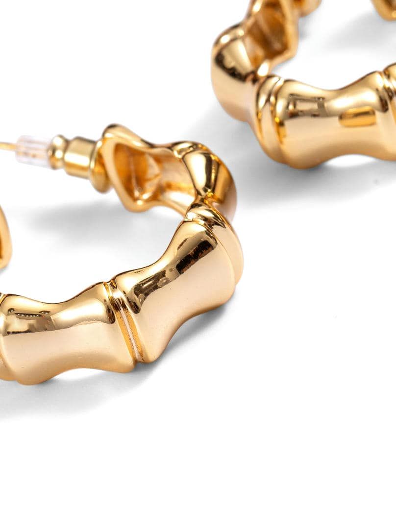Bamboo Hoop Earrings