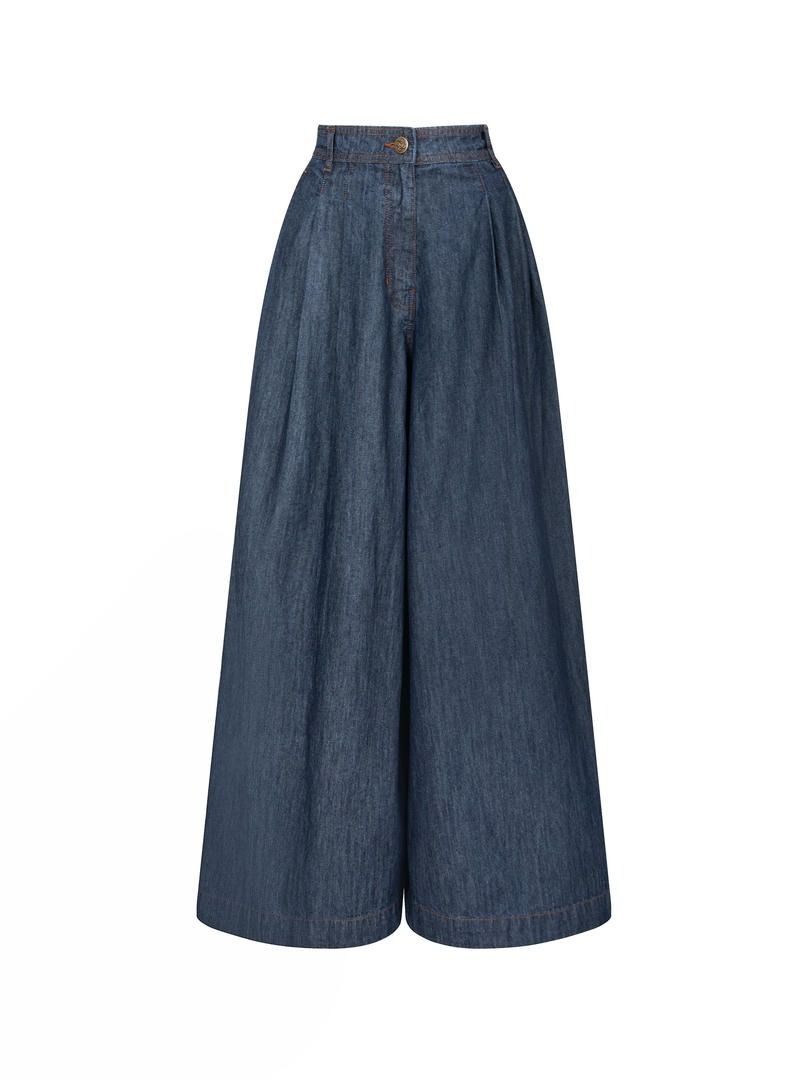 Wide Denim Pants