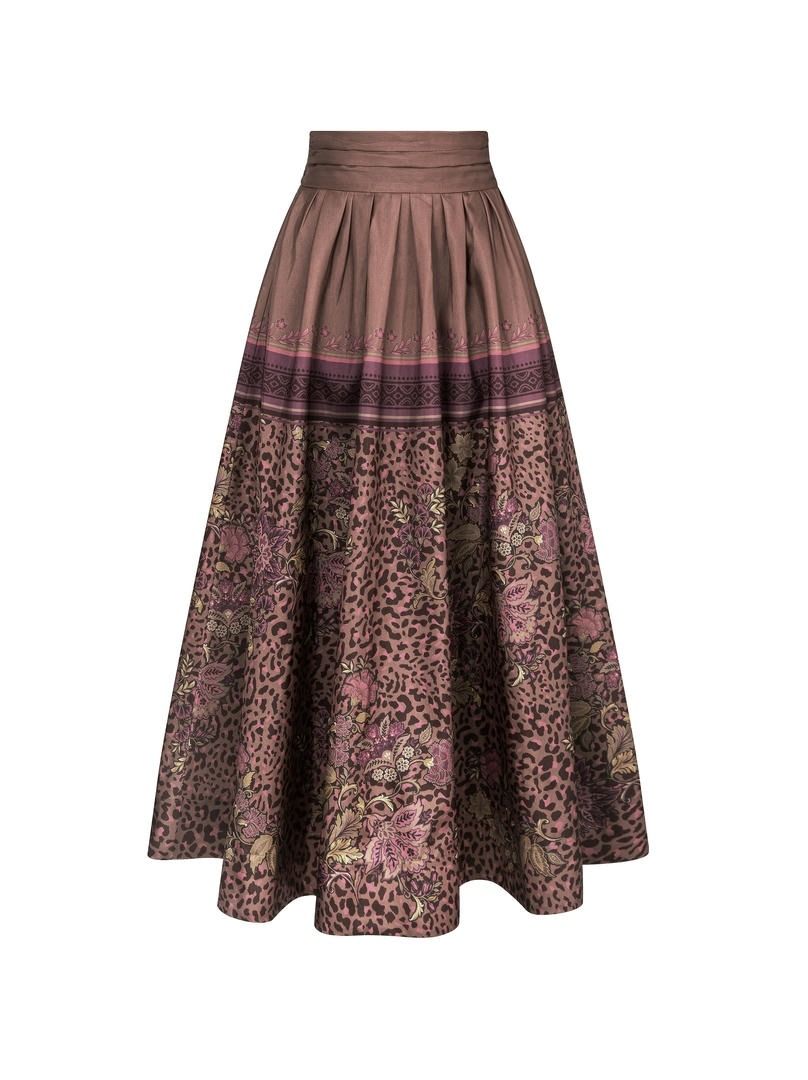 Ornate Taffeta Skirt