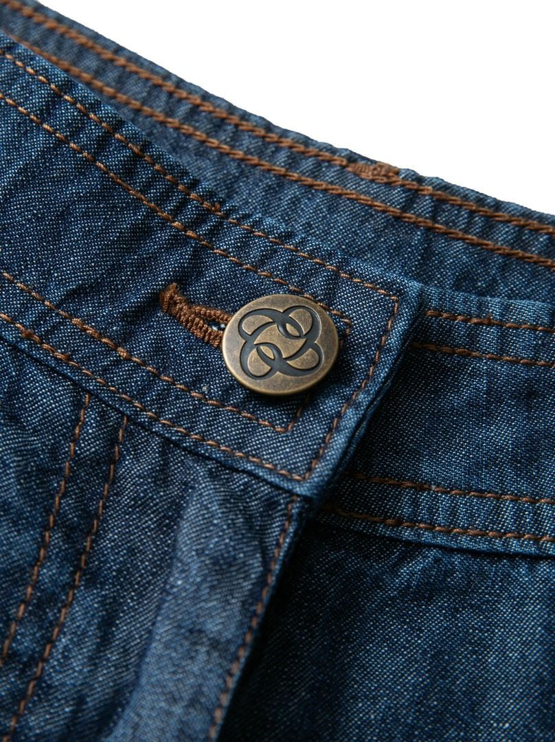 Wide Denim Pants