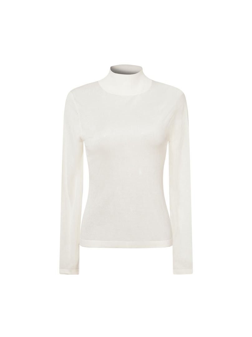 Cream Turtleneck Pullover