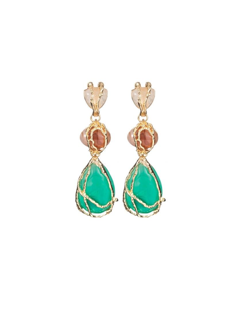 Teardrop Glass Earrings