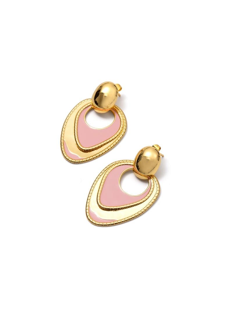 Blush Hoop Earrings