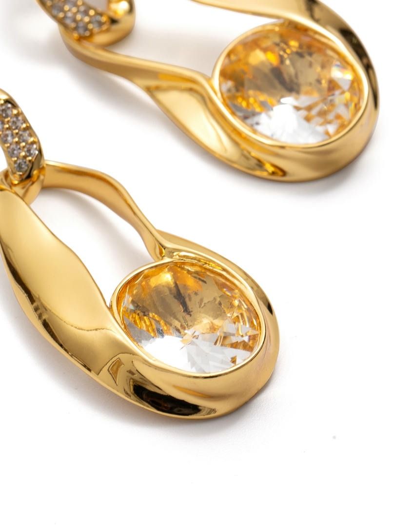 Oval Drop Earrings