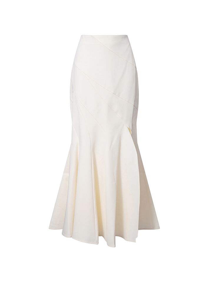 ruffled hem skirt