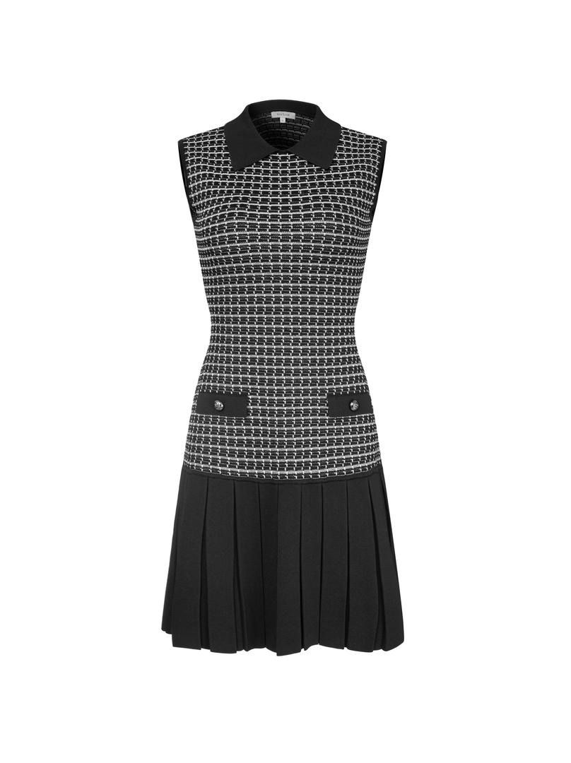 Black Knit Mini Dress