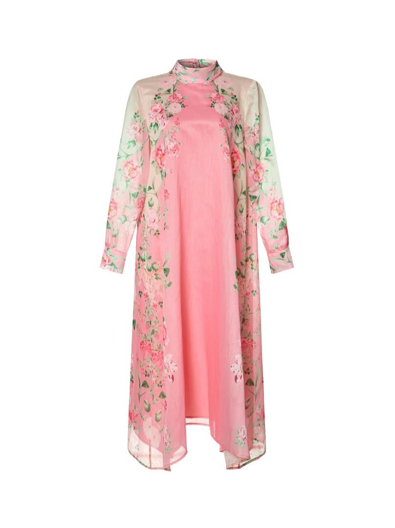 Printed loose-cut kaftan