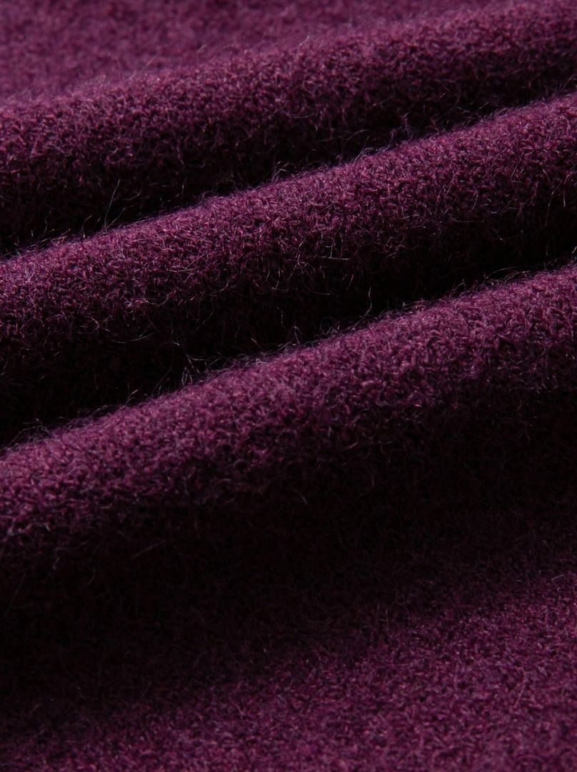 Dark Purple Button Knit