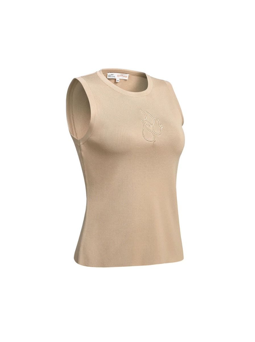 Embordered knit top