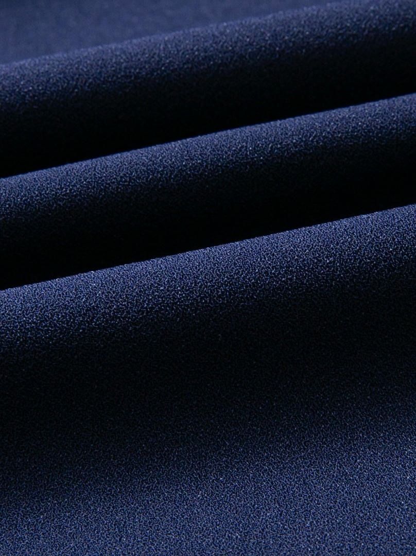 Navy Velvet Chiffon Dress
