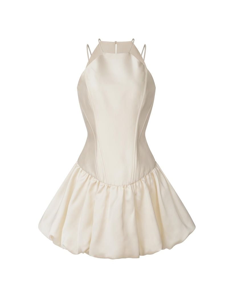 Halter Puffy Dress
