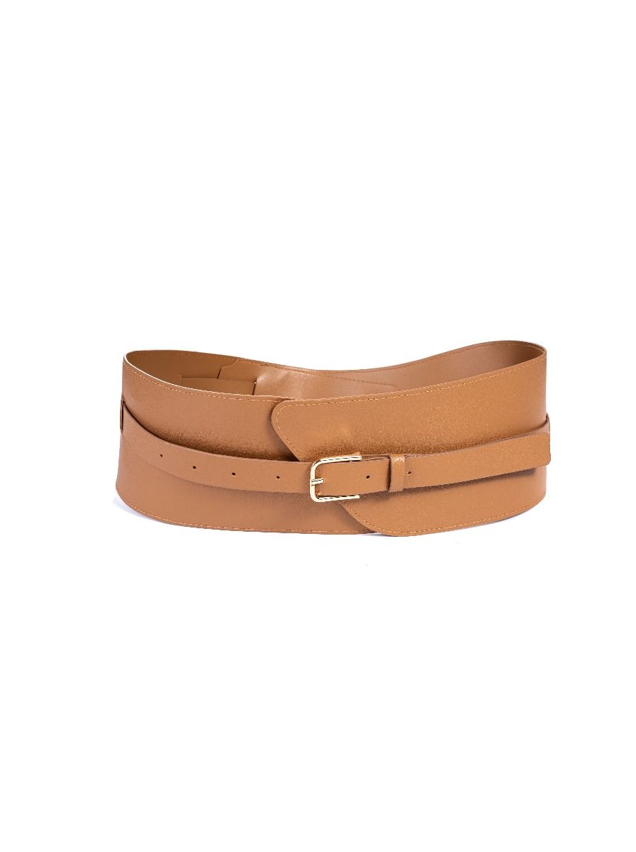 femi9 wide waist leather belt
