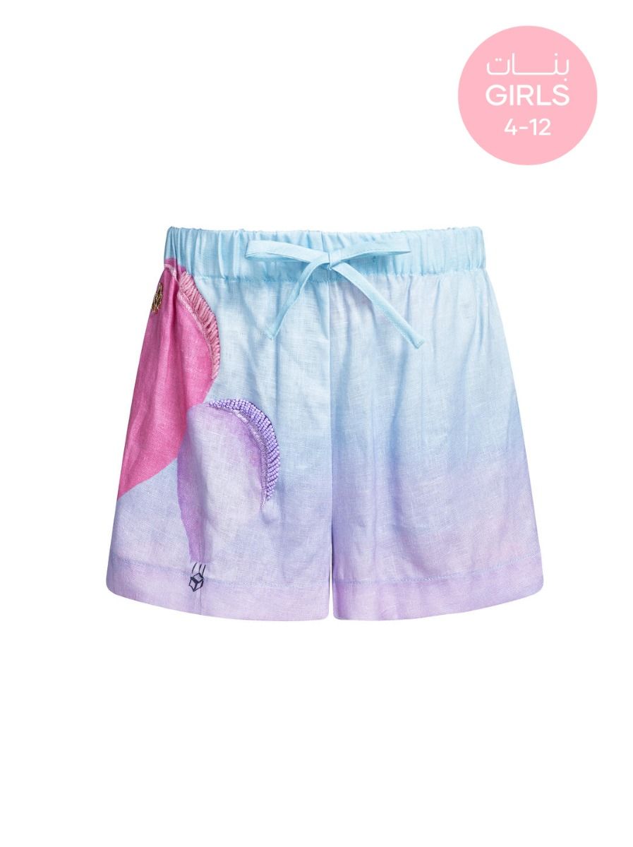 Printed shorts-Girls