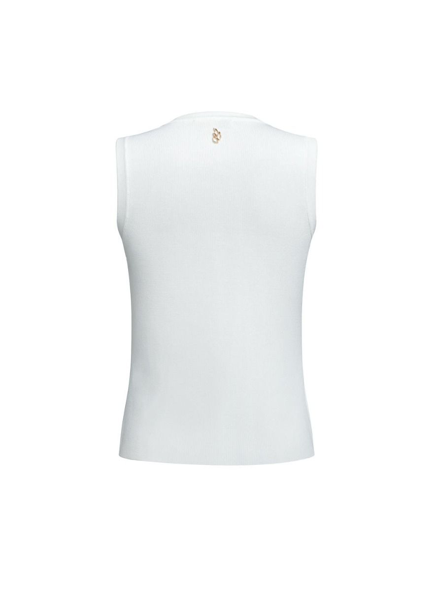 Embordered knit top