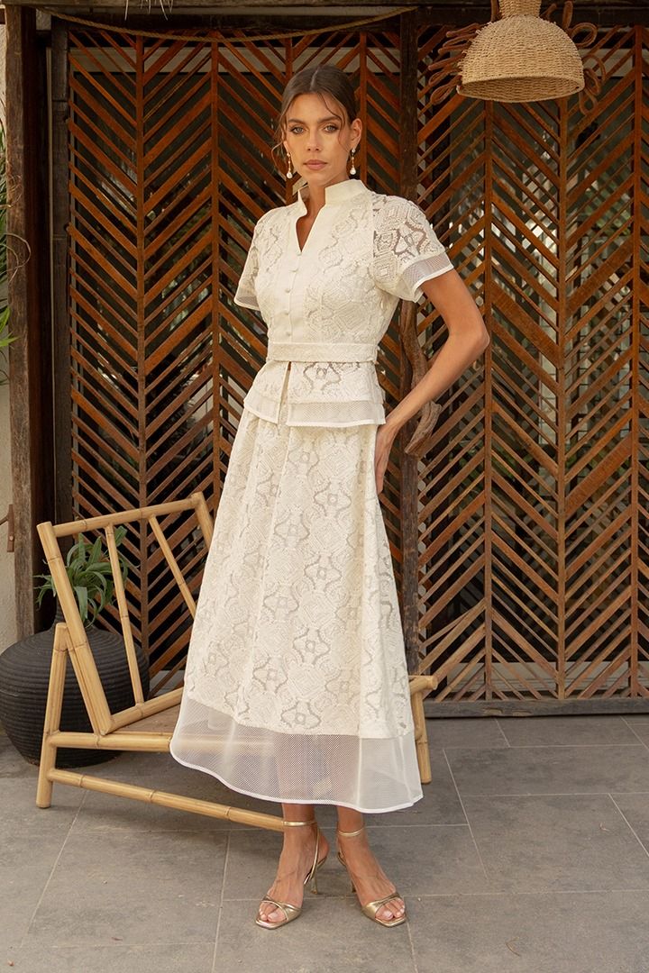 Lace A-Line Skirt