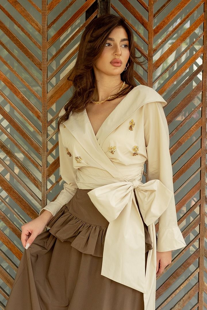 Soft Tie Blouse