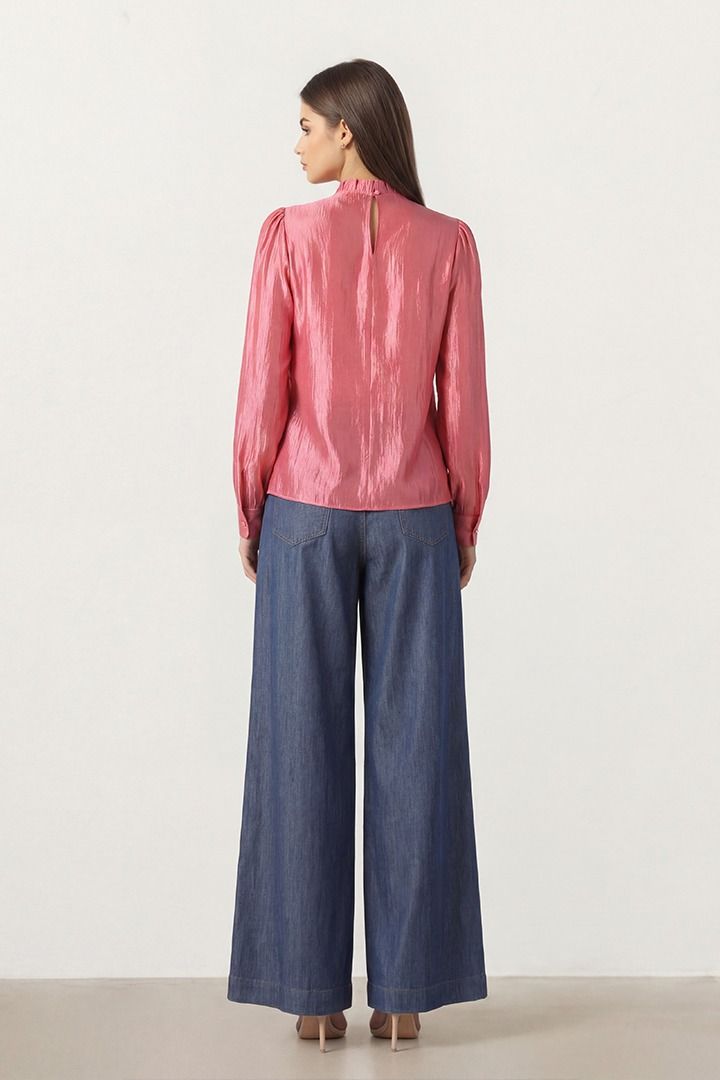 Shimmer Folded Blouse