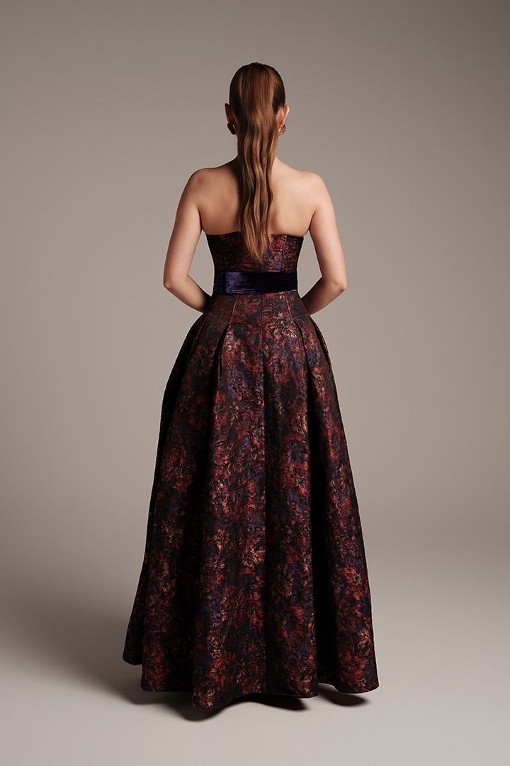 Colorful Brocade Dress