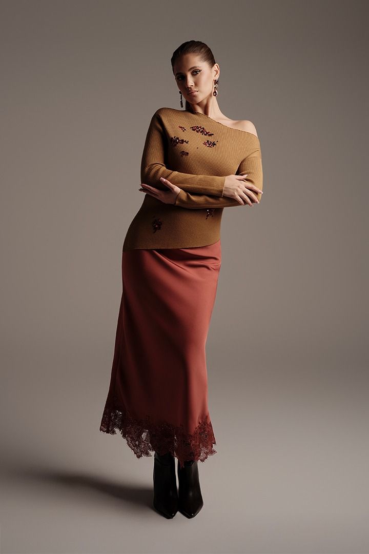 Embellished Knit Pullover