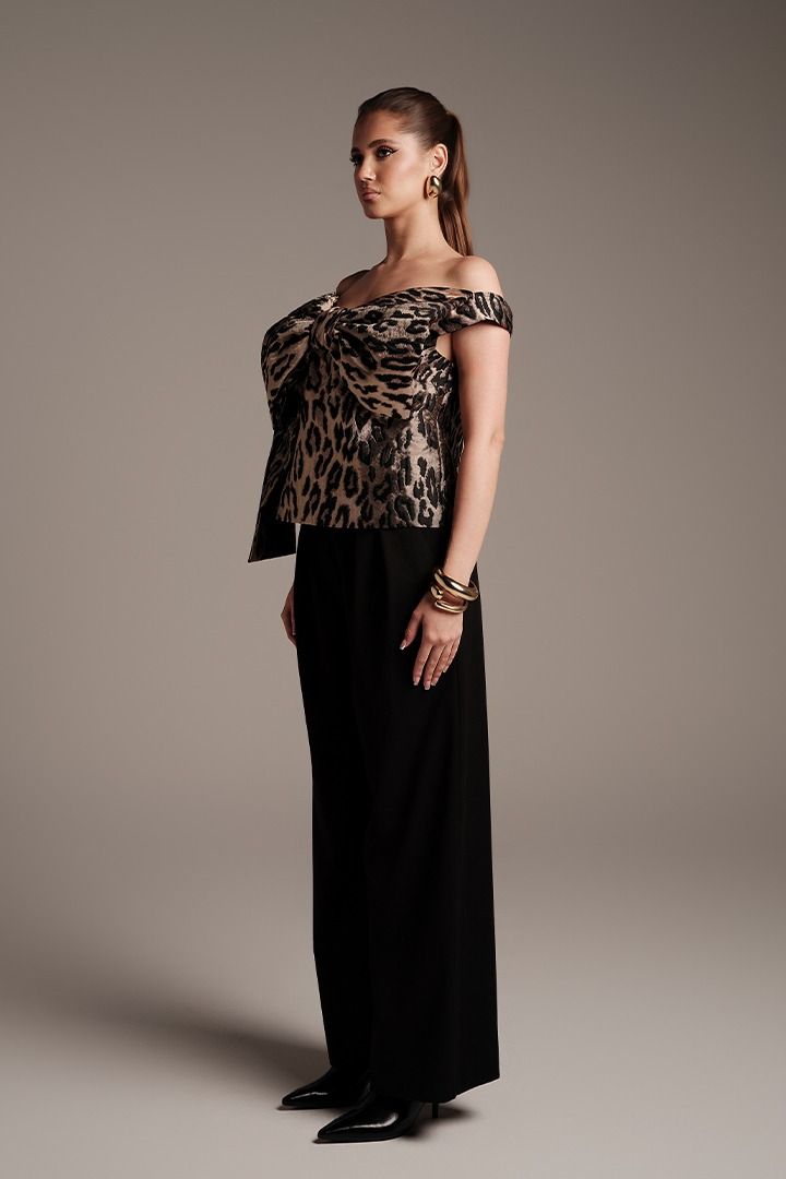 Brocade Off-Shoulder Top