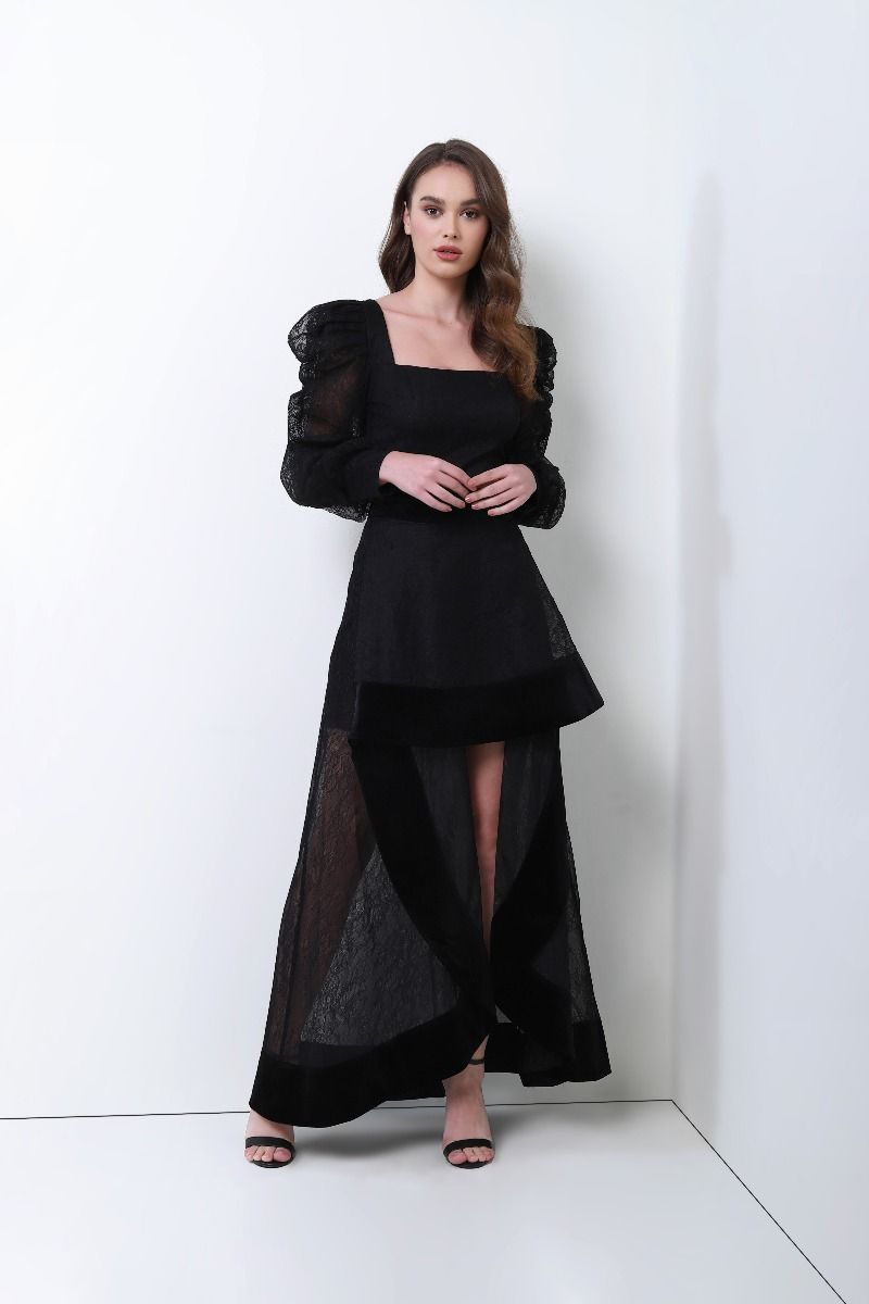 hi-low lace skirt