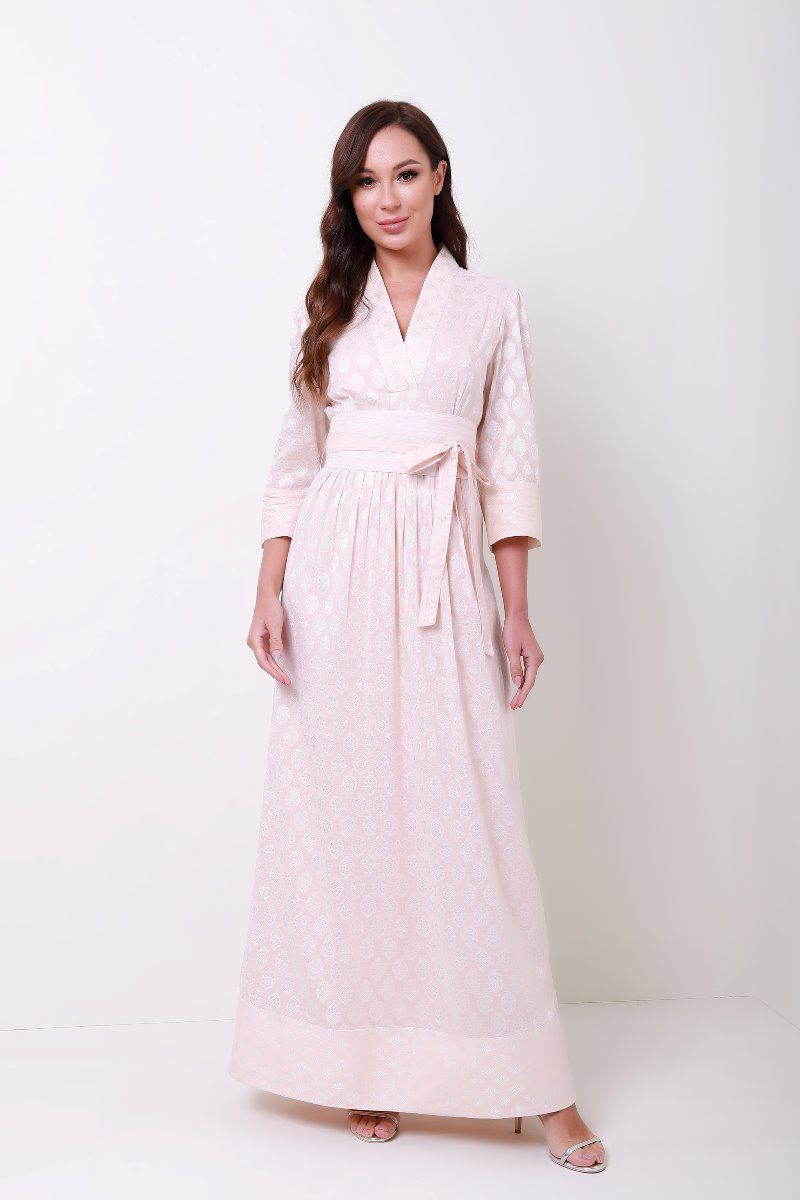 Belted Brocade Kaftan