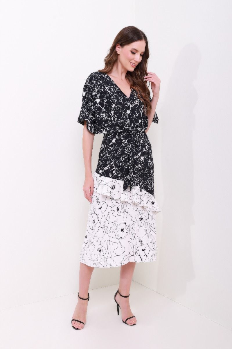 Asymmetrical chiffon Dress