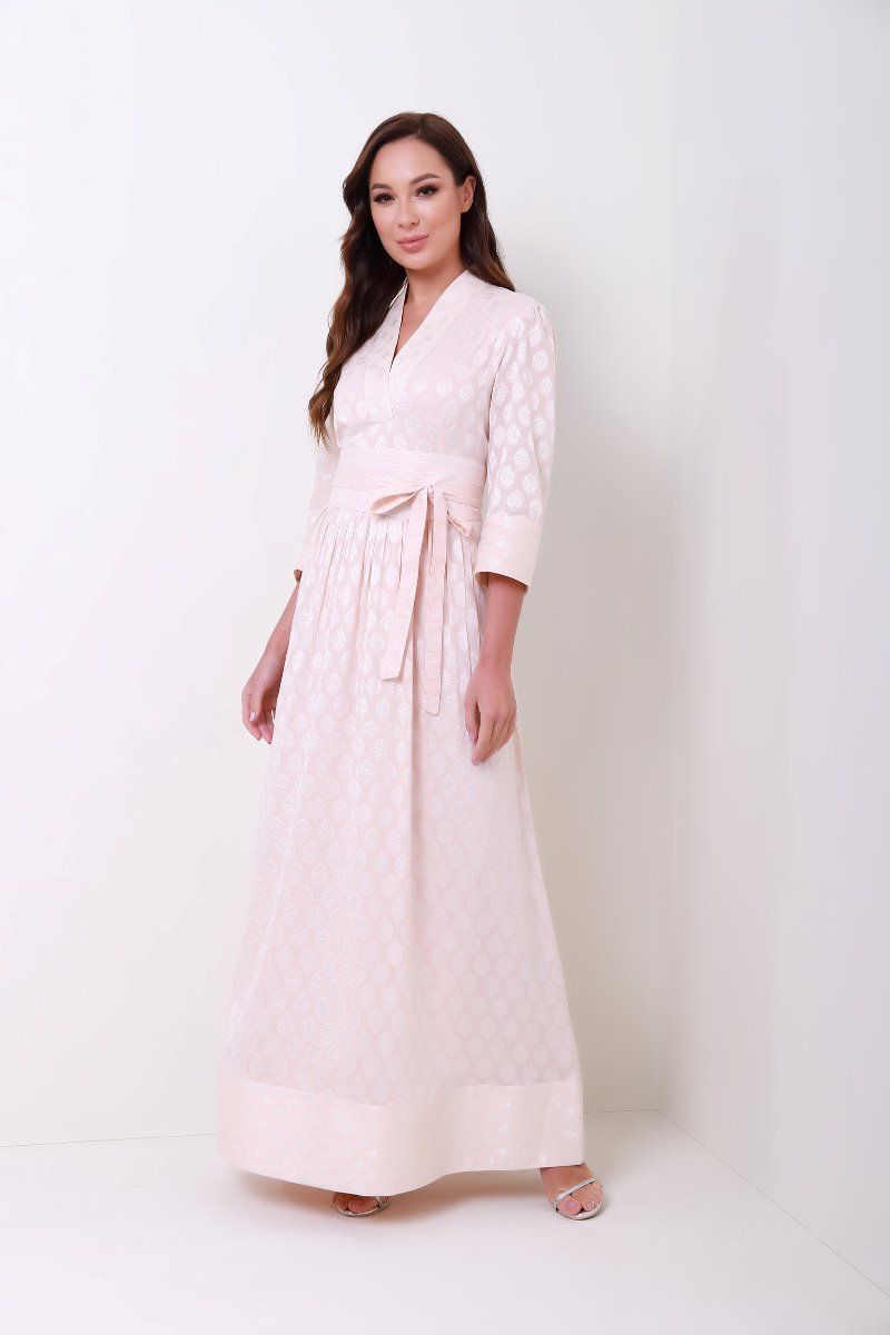 Belted Brocade Kaftan