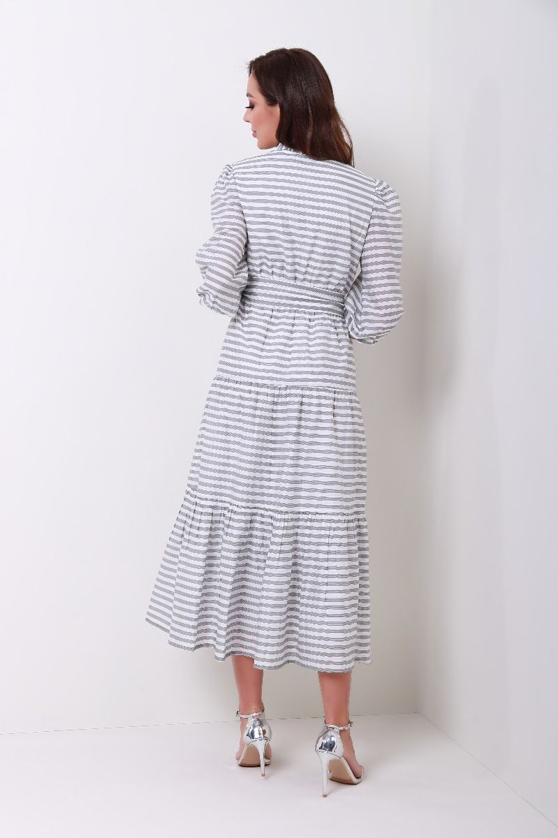 belted strip kaftan