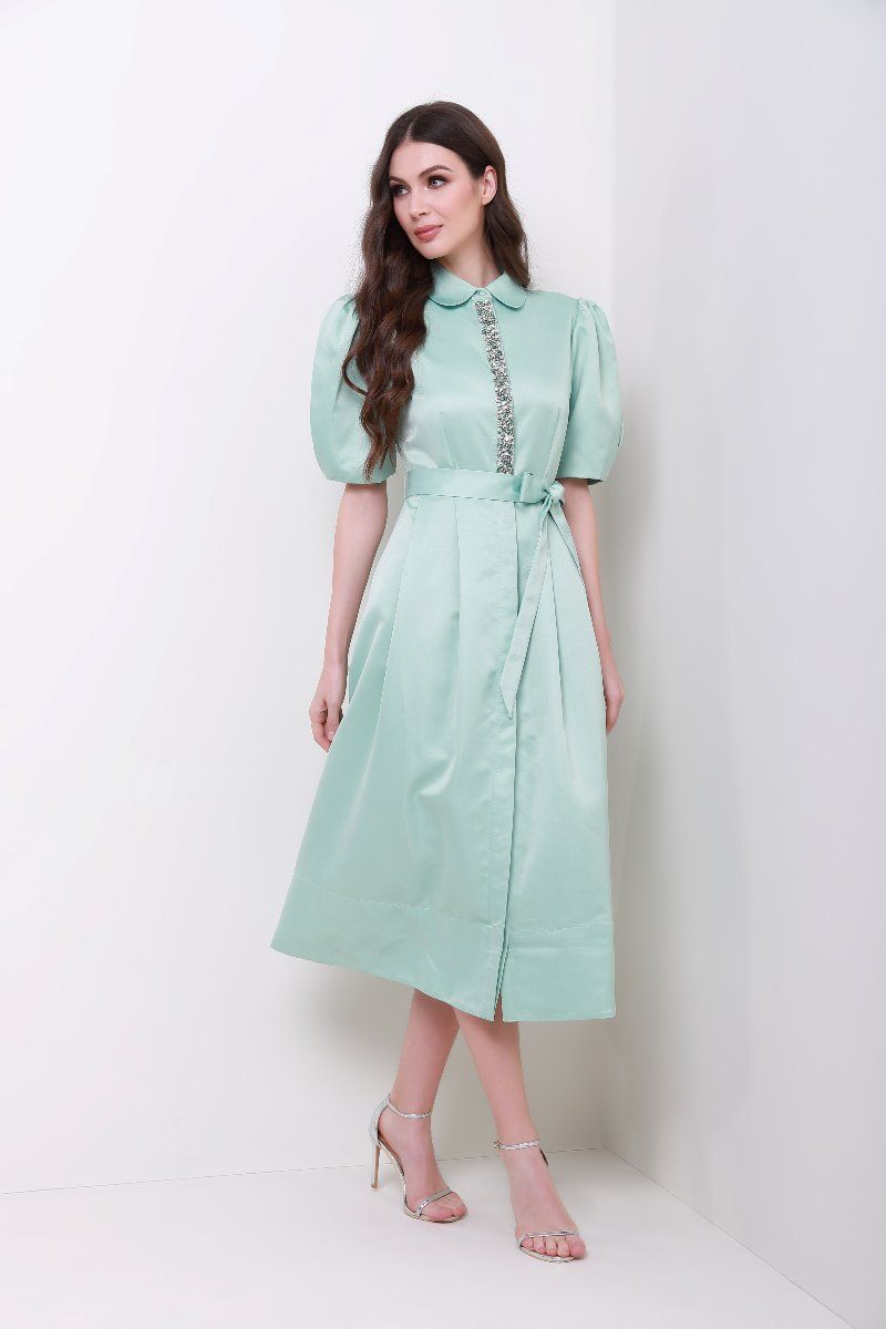 Embellished shirt dress