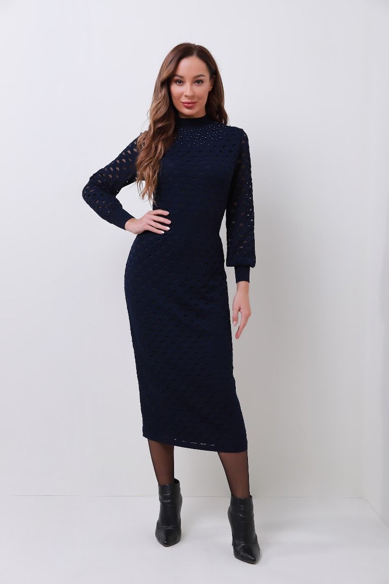 Pearl embellishment bodycon dress