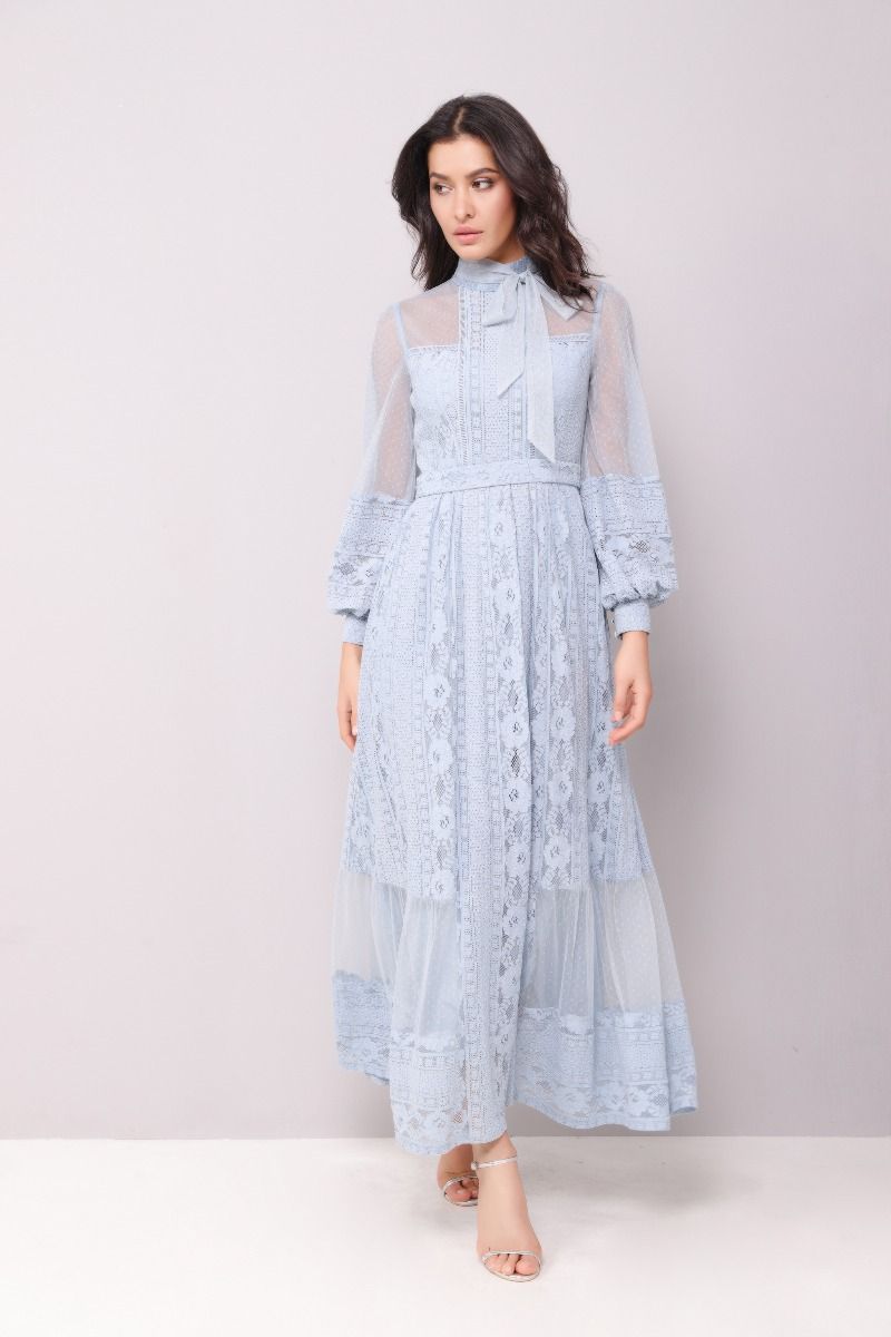 Tie-Neck Dress