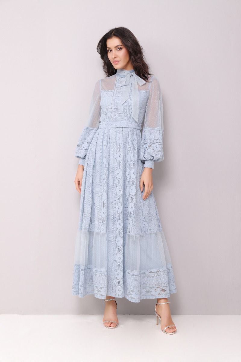 Tie-Neck Dress