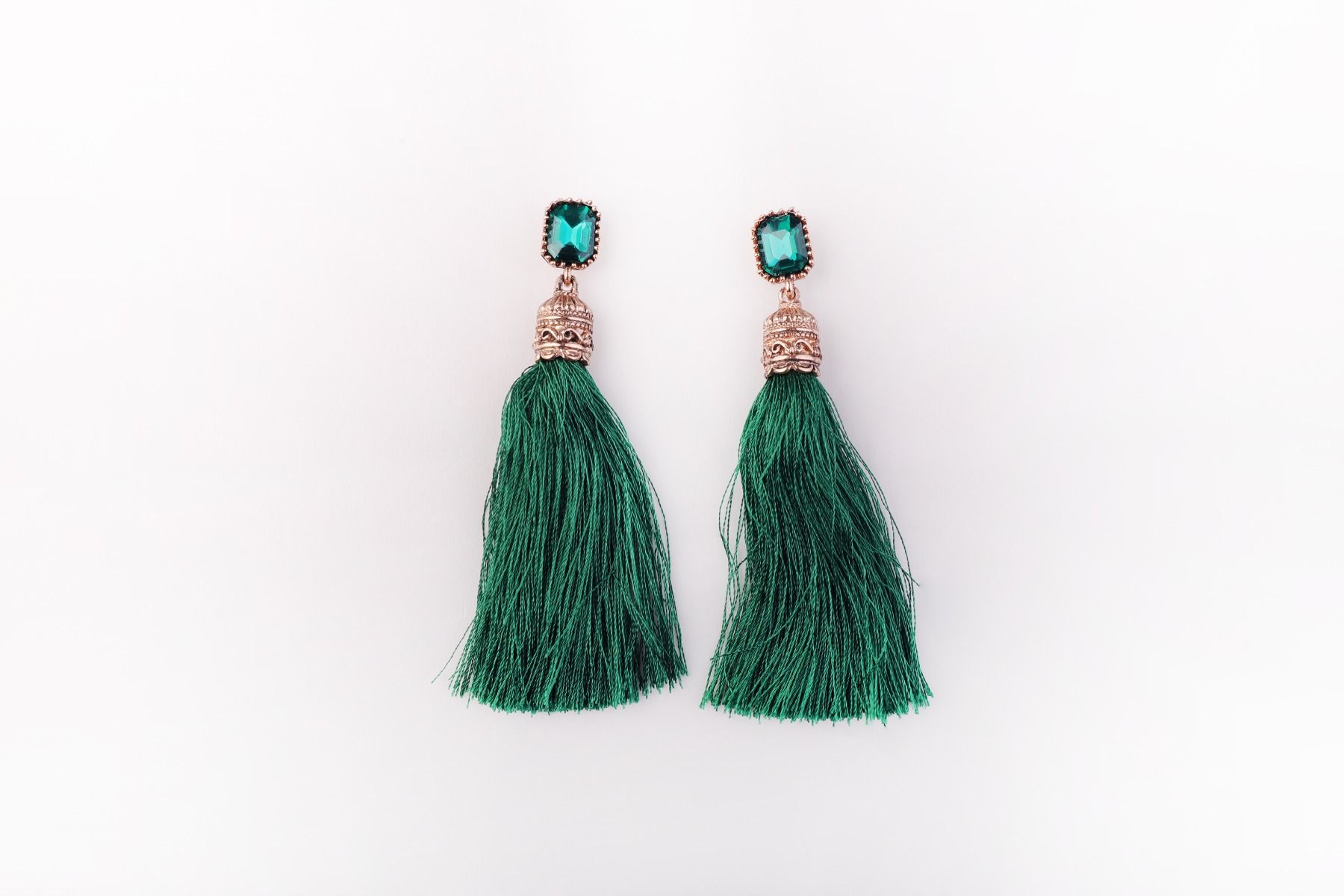 Fringed Crystal Earrings