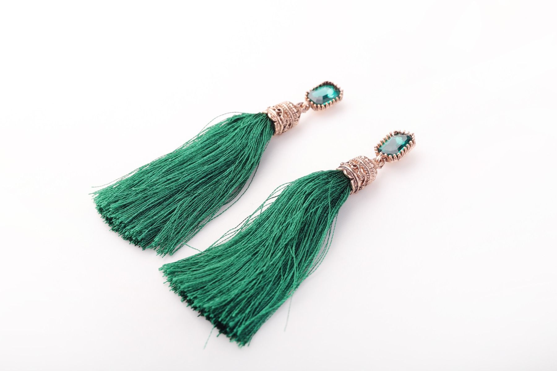 Fringed Crystal Earrings