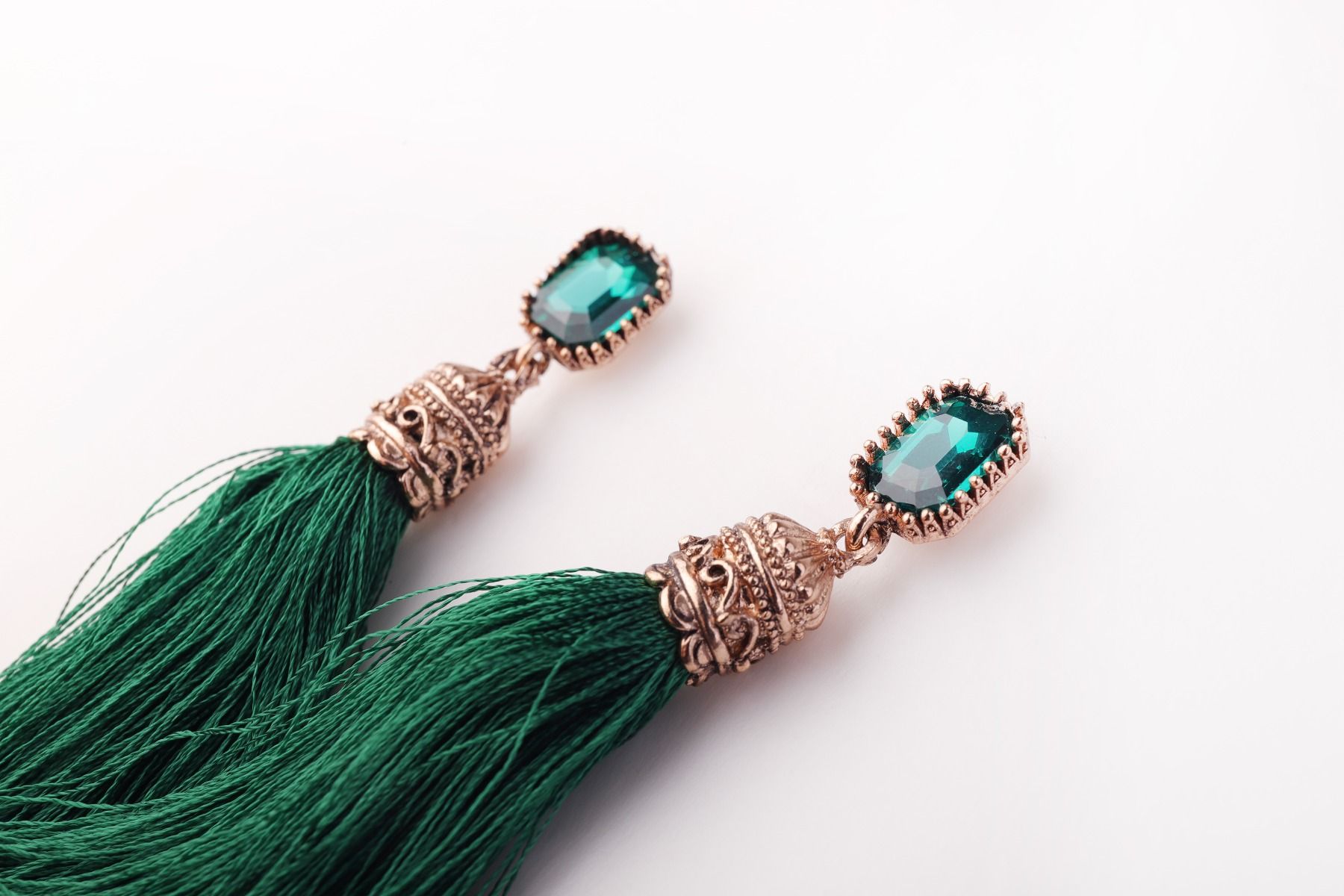 Fringed Crystal Earrings