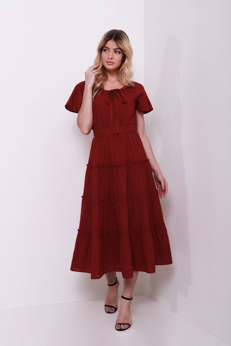 Floral embroidered dress