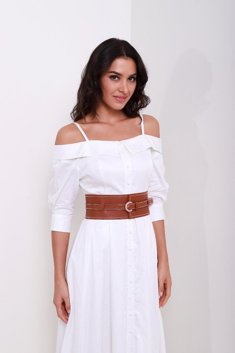 Strapped shoulder dress