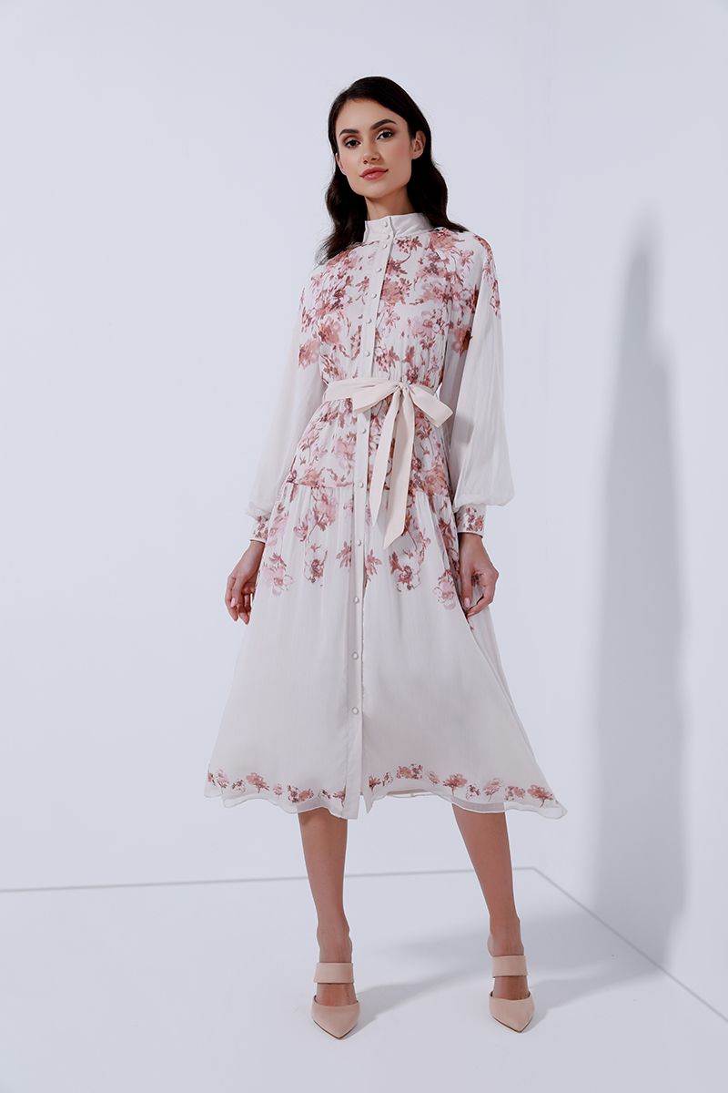 Floral chiffon Dress