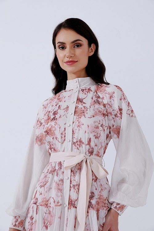 Floral chiffon Dress