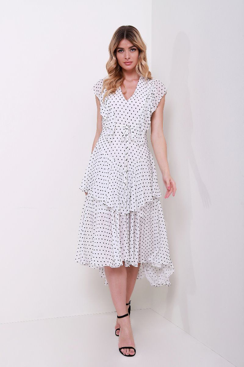 Tiered chiffon dress 