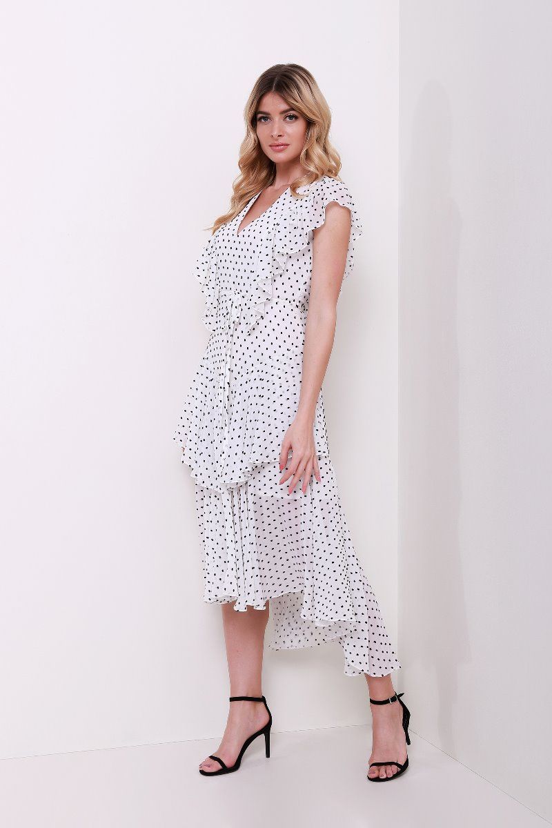 Tiered chiffon dress 