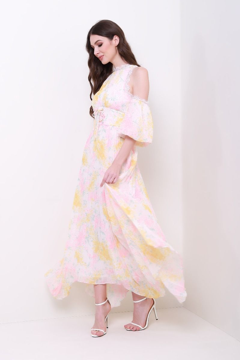 Corset waist Asymmetric dress